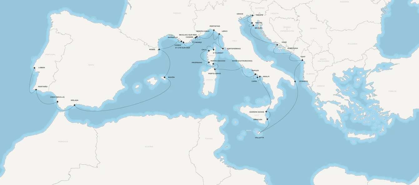 Le plus grand voilier du monde navigue en Méditerranée: découvrez l'Orient Express Corinthian